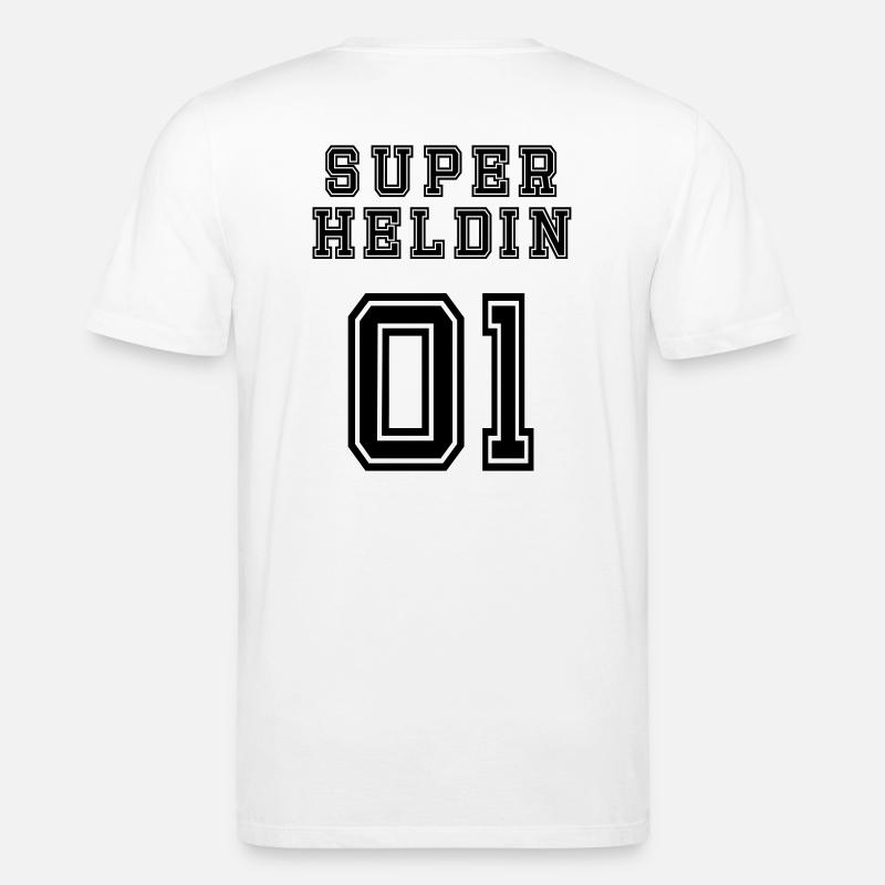 Superheldin - Stanley/Stella Unisex Bio-T-Shirt CREATOR  - Weiß