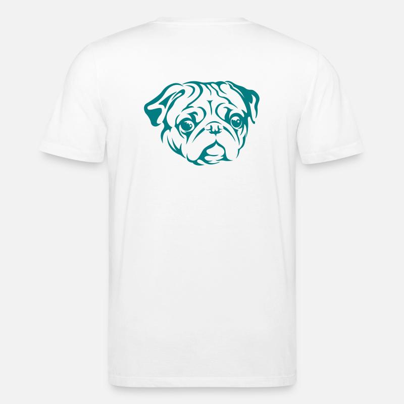 Mops - Stanley/Stella Unisex Bio-T-Shirt CREATOR  - Weiß