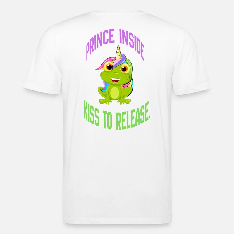 Prince Inside – Kiss to Release - Stanley/Stella CREATOR Unisex Organic T-Shirt - white