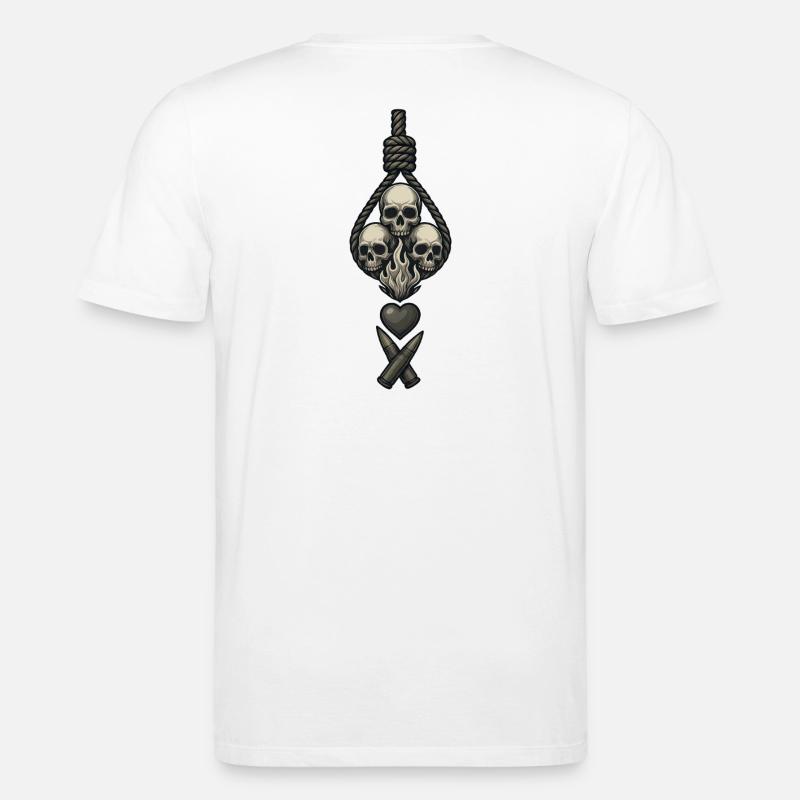 Avi Collection – Skulls & Flame - Stanley/Stella Unisex Bio-T-Shirt CREATOR  - Weiß