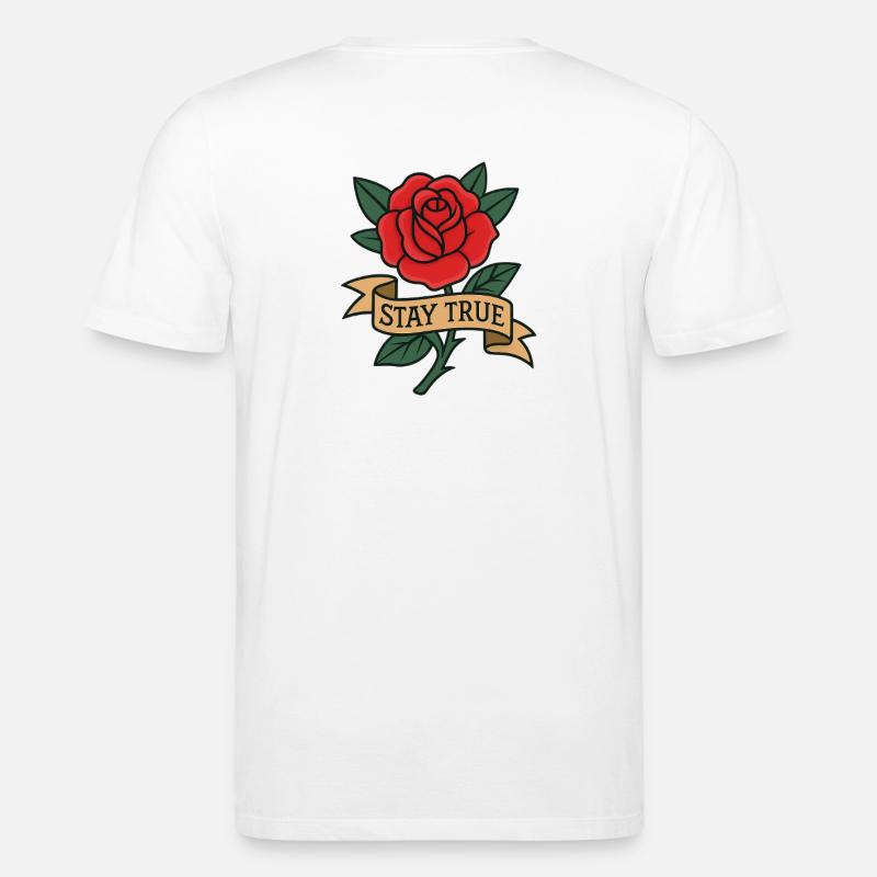 Blumenmotiv mit Botschaft - Stanley/Stella Unisex Bio-T-Shirt CREATOR  - Weiß