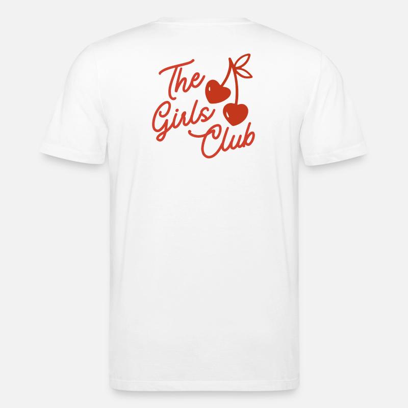 Das Mädchenclub-Kirsch-Skript - Stanley/Stella Unisex Bio-T-Shirt CREATOR  - Weiß