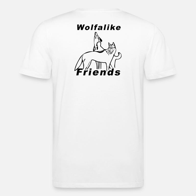 Wolfalike Logo - Stanley/Stella CREATOR Unisex Organic T-Shirt - white