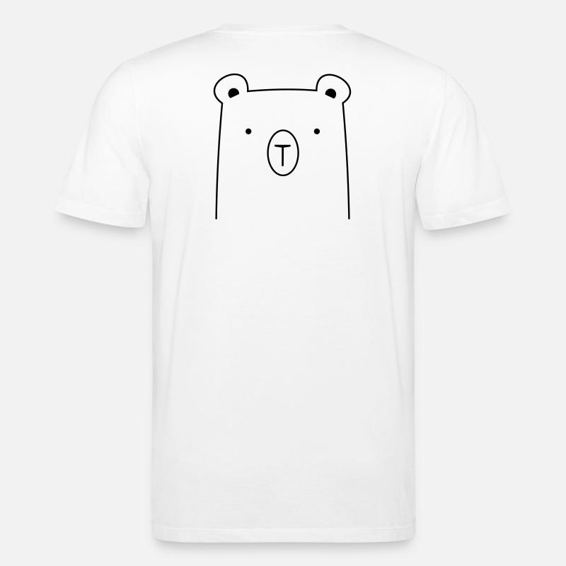 Bär Bärchen Knuddelbär Geschenkidee - Stanley/Stella Unisex Bio-T-Shirt CREATOR  - Weiß