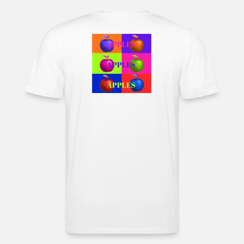 Pop Art Apfel Collage Design - Stanley/Stella Unisex Bio-T-Shirt CREATOR  - Weiß