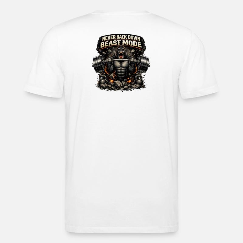 Beast Modus Kraftgorilla - Stanley/Stella Unisex Bio-T-Shirt CREATOR  - Weiß