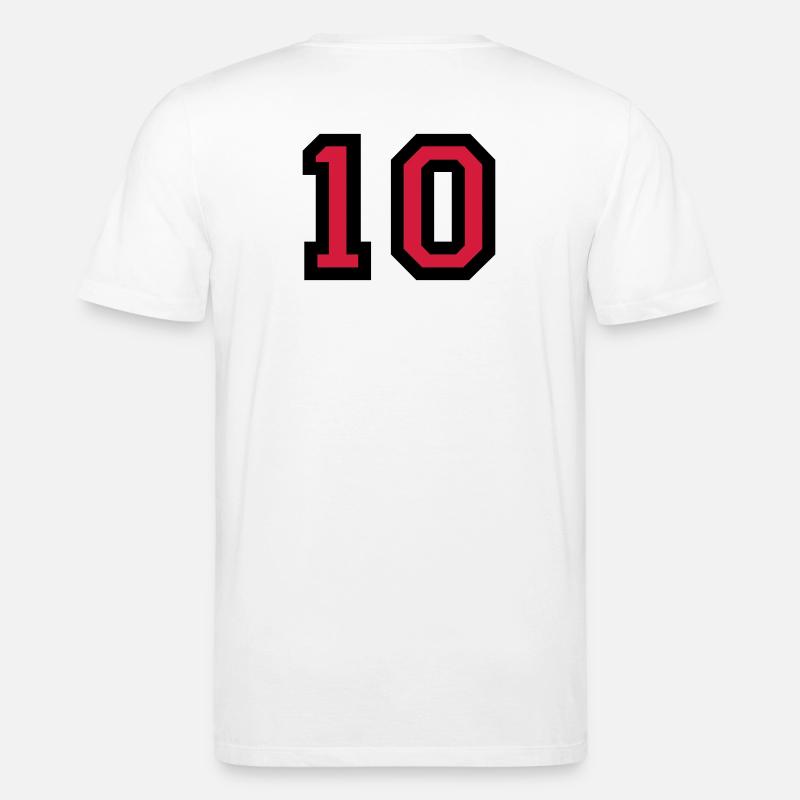 Le numéro 10 - le numéro dix - T-shirt bio CREATOR Stanley/Stella Unisexe - blanc