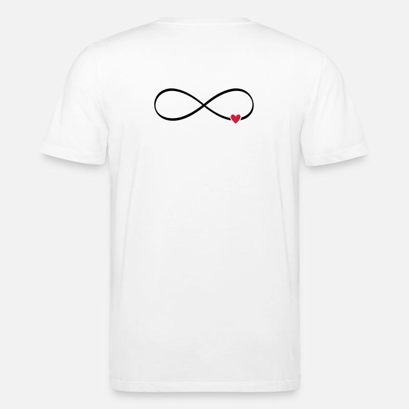 Herz unendlichkeit Zeichen Symbol Geschenk - Stanley/Stella Unisex Bio-T-Shirt CREATOR  - Weiß