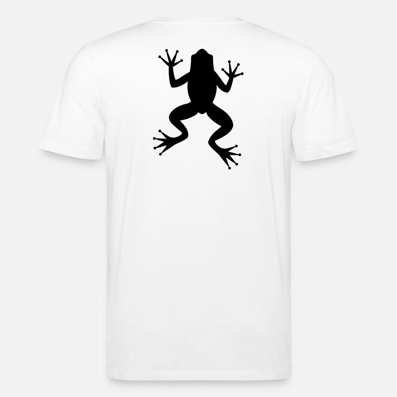 Frog toad tree frog silhouette - Stanley/Stella CREATOR Unisex Organic T-Shirt - white