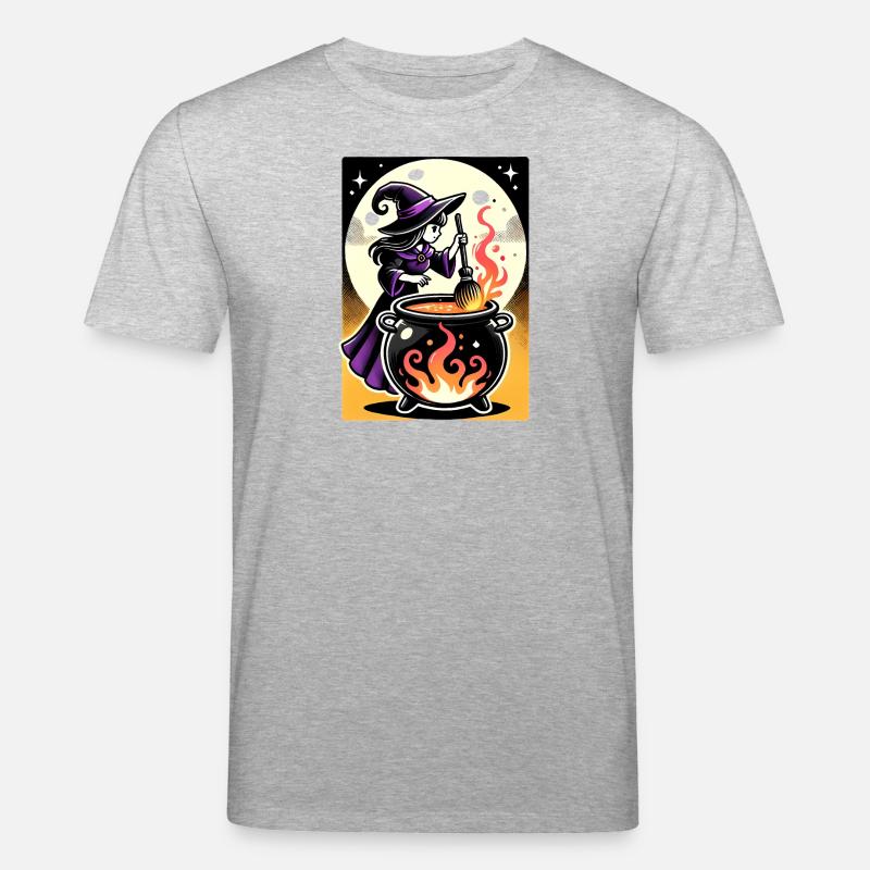 Devils Witch Design - Stanley/Stella CREATOR Unisex Organic T-Shirt - heather grey