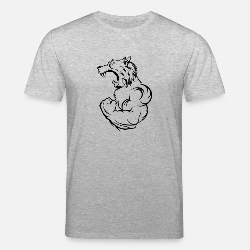 wolf_beast - Stanley/Stella Unisex Bio-T-Shirt CREATOR  - Grau meliert