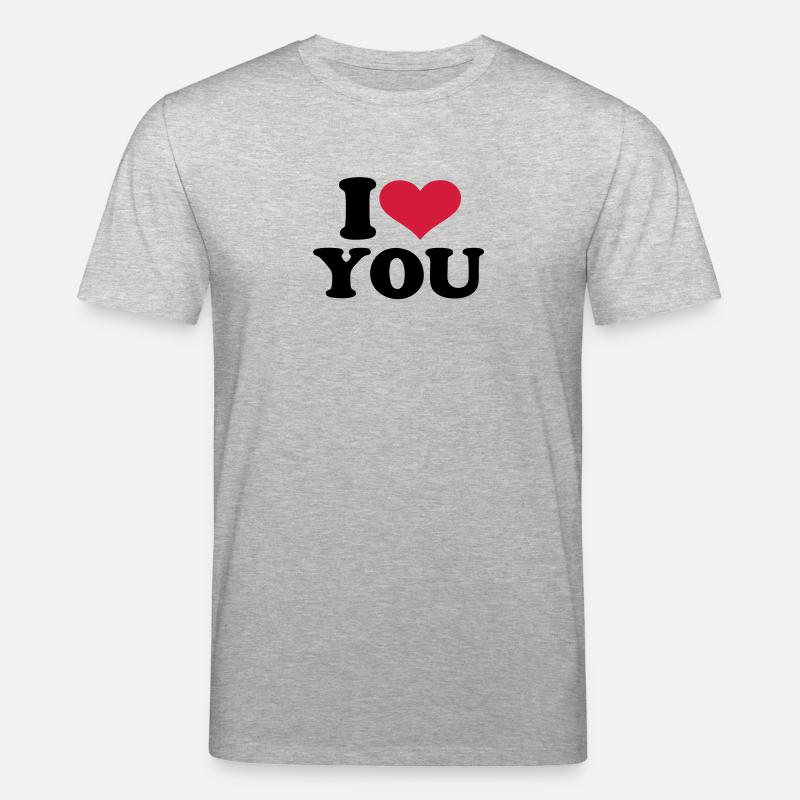 Je t'aime - T-shirt bio CREATOR Stanley/Stella Unisexe - gris chiné
