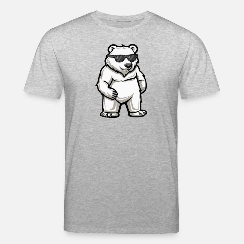 Eisbär Cool Comic - Stanley/Stella Unisex Bio-T-Shirt CREATOR  - Grau meliert