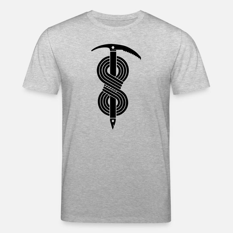 Eispickel Seil - Stanley/Stella Unisex Bio-T-Shirt CREATOR  - Grau meliert