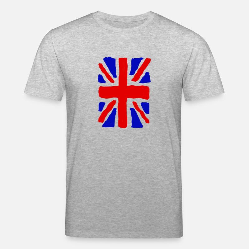 Union Jack - Stanley/Stella CREATOR Unisex Organic T-Shirt - heather grey
