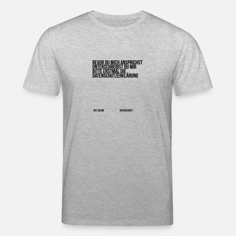 Datenschutz Fun Shirt - Stanley/Stella Unisex Bio-T-Shirt CREATOR  - Grau meliert