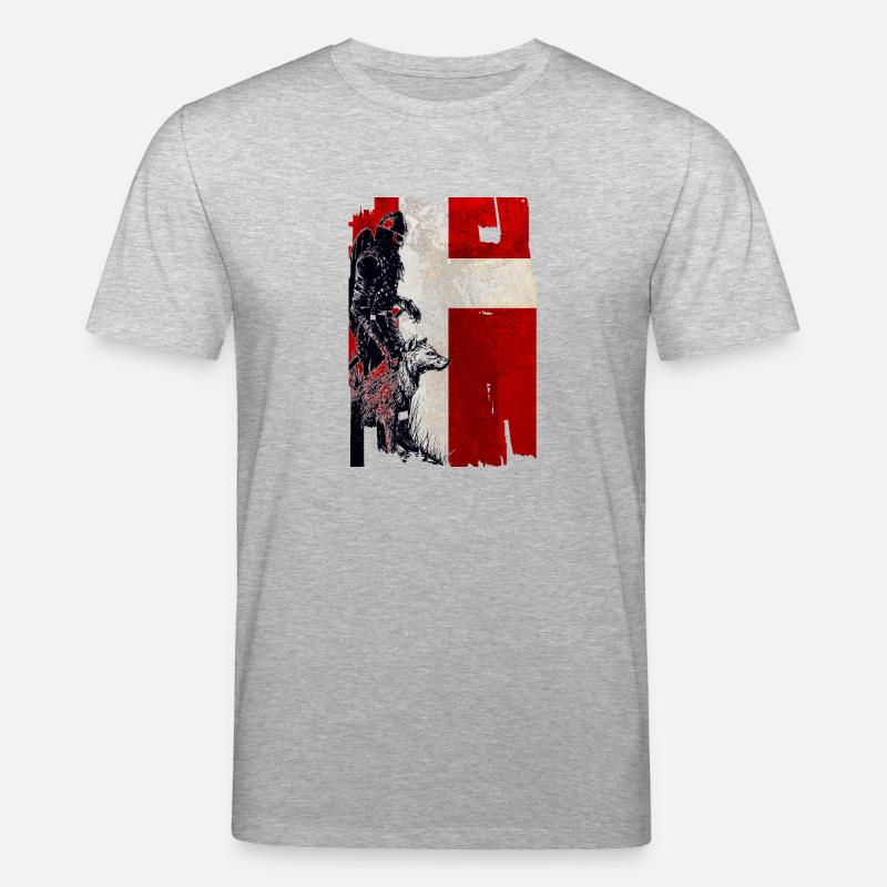 Wikinger Wolf Dänemark - Stanley/Stella Unisex Bio-T-Shirt CREATOR  - Grau meliert