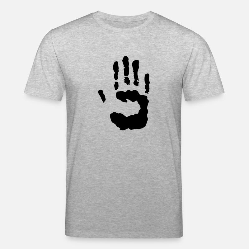 trace de main - T-shirt bio CREATOR Stanley/Stella Unisexe - gris chiné