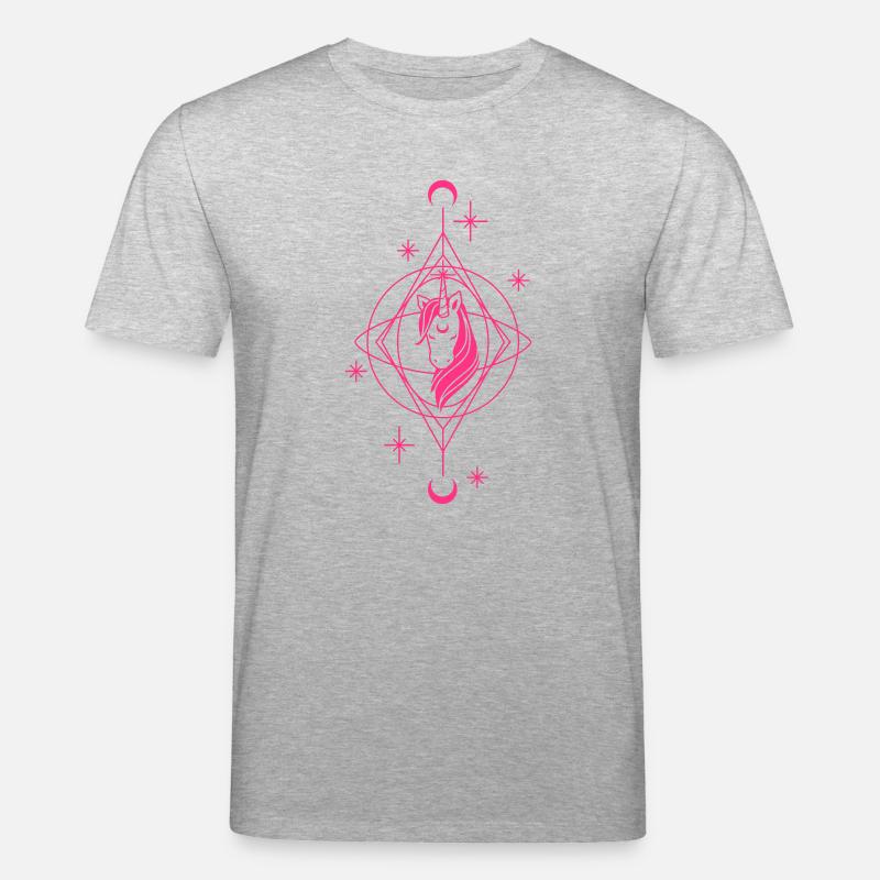 Einhorn Boho - Stanley/Stella Unisex Bio-T-Shirt CREATOR  - Grau meliert