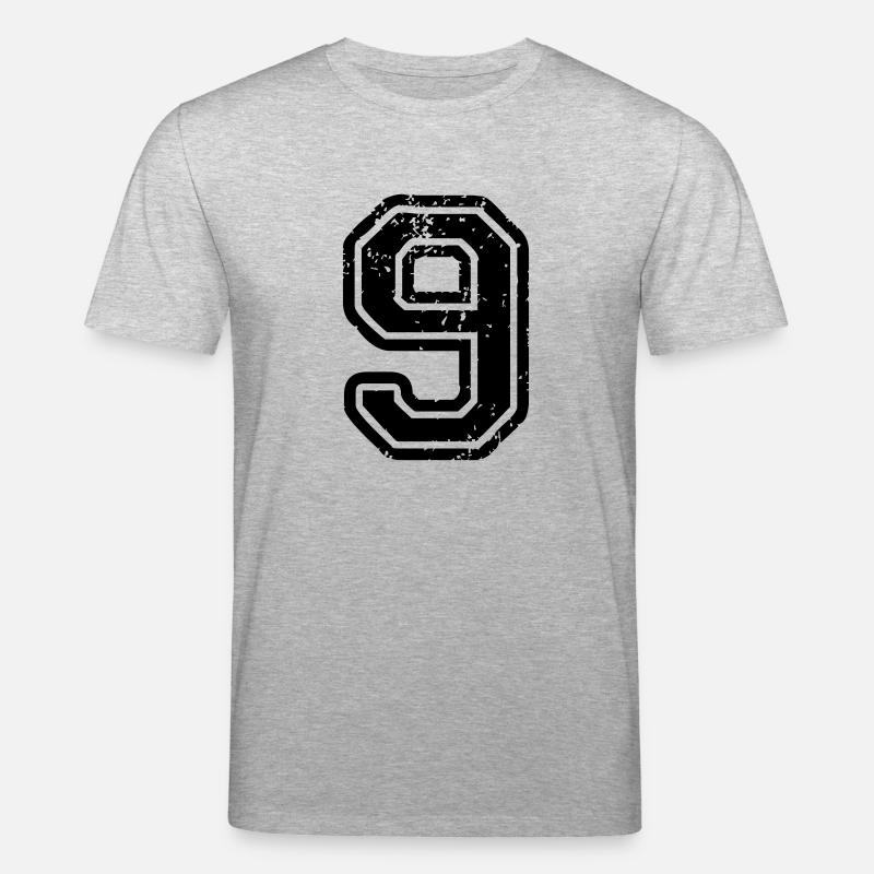 9 - Nummer - Stanley/Stella Unisex Bio-T-Shirt CREATOR  - Grau meliert