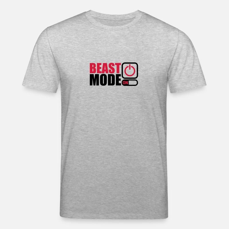Beast Mode On Power An - Stanley/Stella Unisex Bio-T-Shirt CREATOR  - Grau meliert