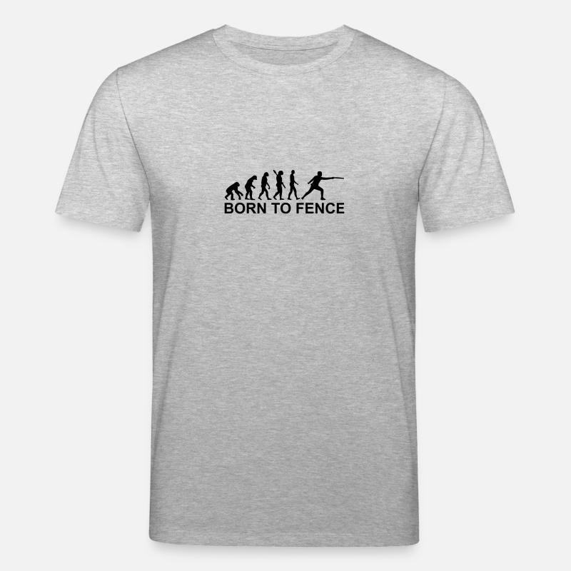 Evolution Fechten - Stanley/Stella Unisex Bio-T-Shirt CREATOR  - Grau meliert