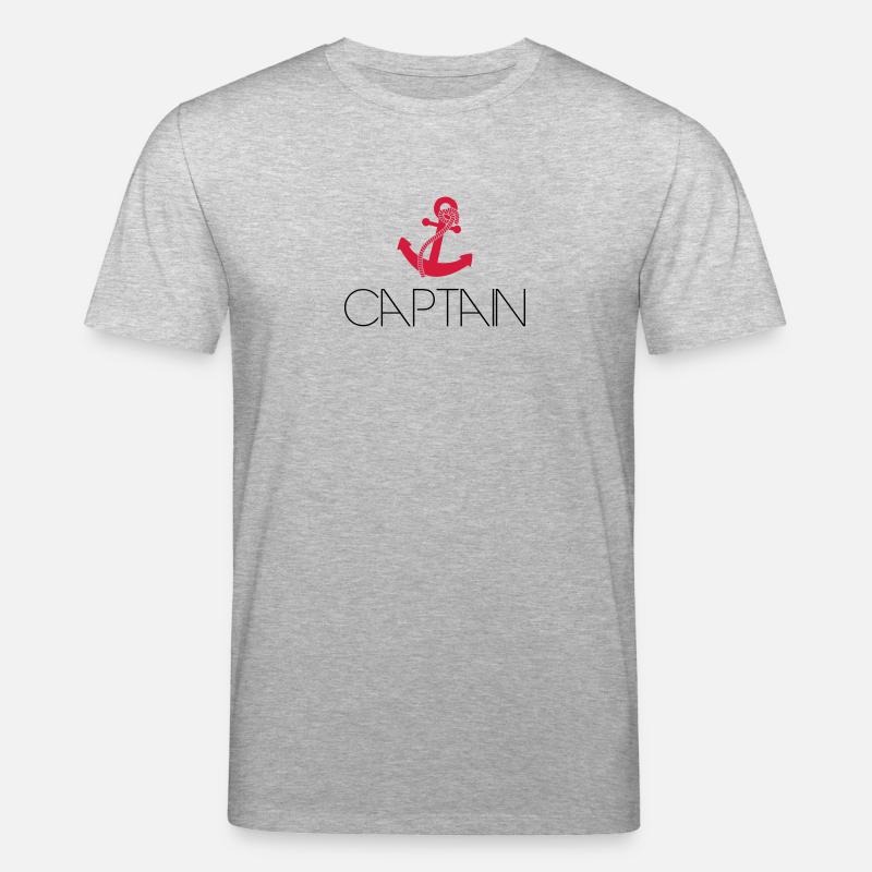 Captain Cool Anchor Logo - Stanley/Stella Unisex Bio-T-Shirt CREATOR - Grau meliert
