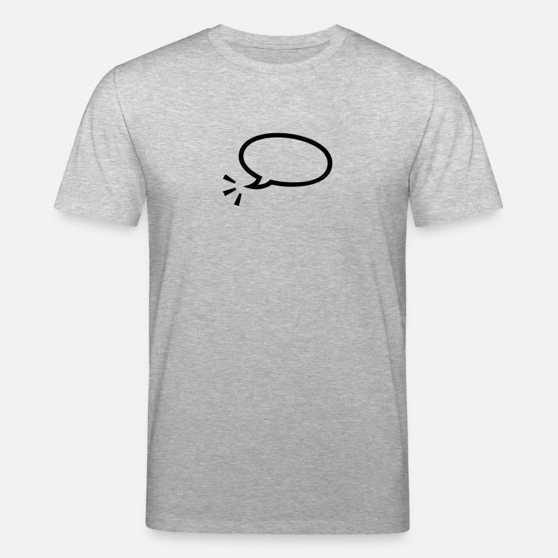 Sprechblase / speach bubble (1c) - Stanley/Stella Unisex Bio-T-Shirt CREATOR  - Grau meliert