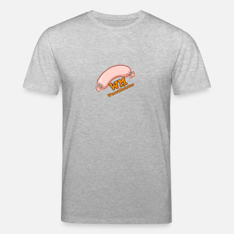 WM! WURSTMEISTER! - Stanley/Stella Unisex Bio-T-Shirt CREATOR  - Grau meliert
