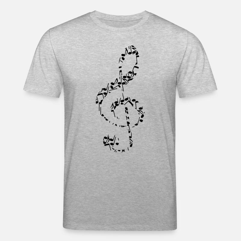 Notenschluessel - T-shirt bio CREATOR Stanley/Stella Unisexe - gris chiné