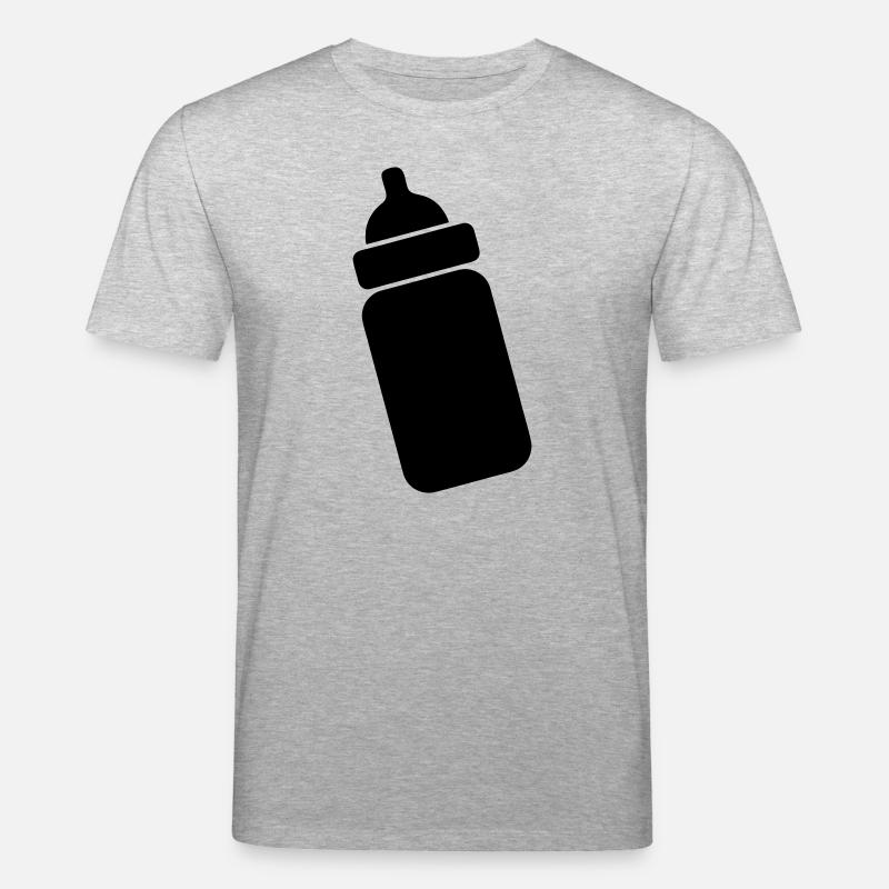 Image de teinte transparente du biberon - T-shirt bio CREATOR Stanley/Stella Unisexe - gris chiné