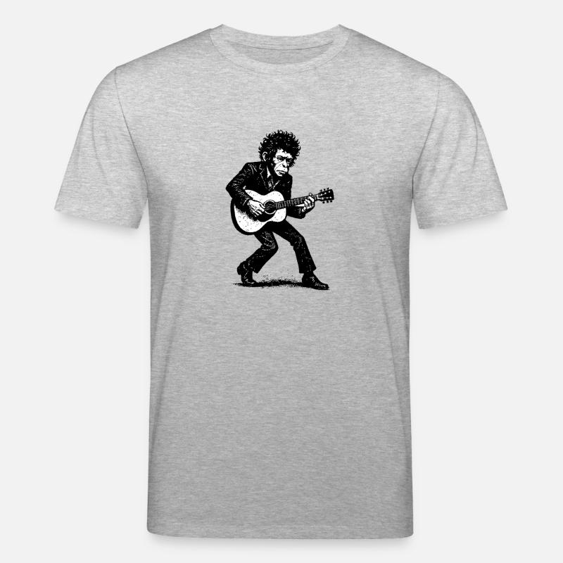 Auteur-compositeur-interprète | Le Singe Danseur - T-shirt bio CREATOR Stanley/Stella Unisexe - gris chiné