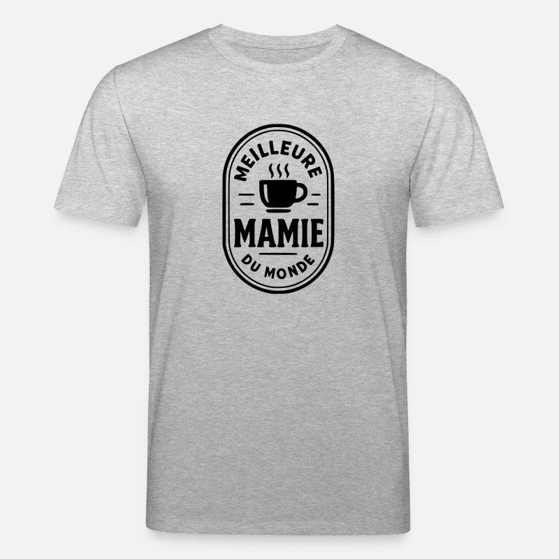 Beste Oma der Welt - Stanley/Stella Unisex Bio-T-Shirt CREATOR  - Grau meliert