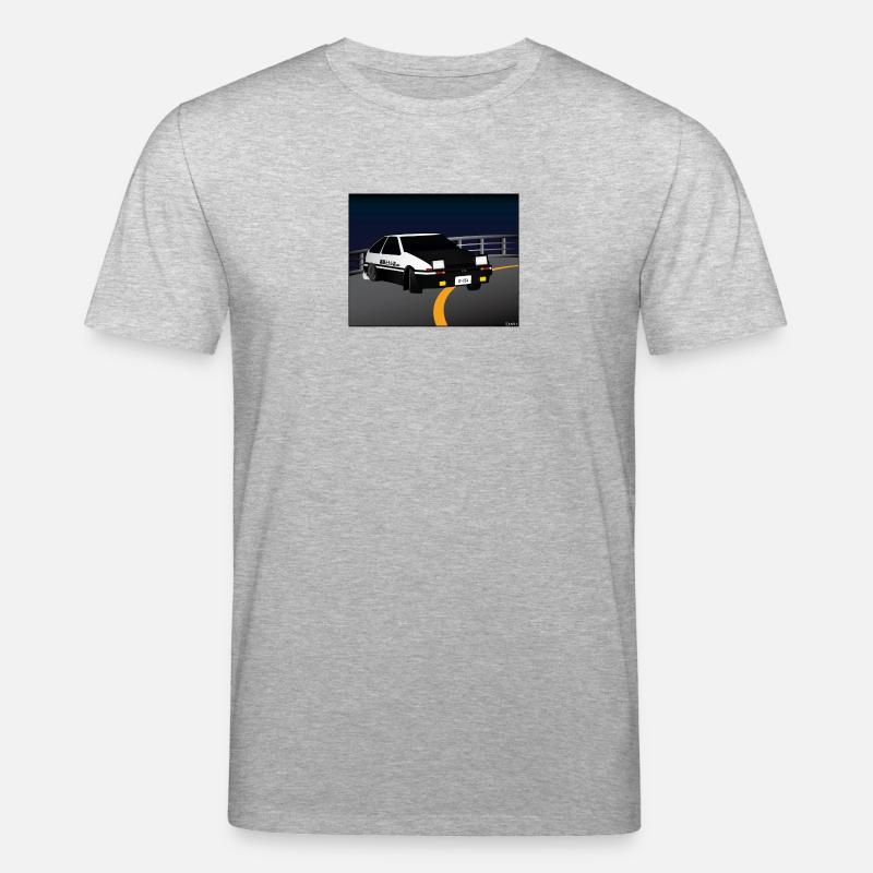 Initial D Drifting Akina - Stanley/Stella CREATOR Unisex Organic T-Shirt - heather grey