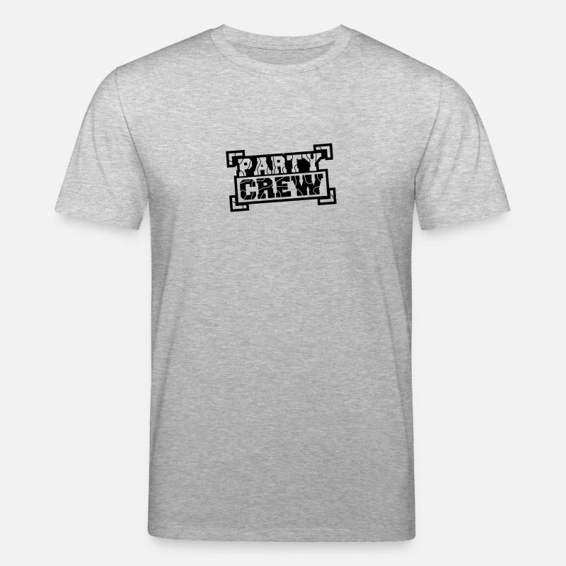 Party Crew Stamp Design - Stanley/Stella Unisex Bio-T-Shirt CREATOR - Grau meliert