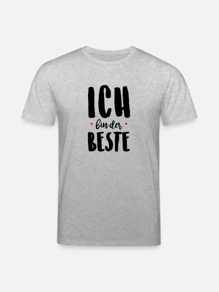 Ich bin der Beste - Stanley/Stella Unisex Bio-T-Shirt CREATOR  - Grau meliert