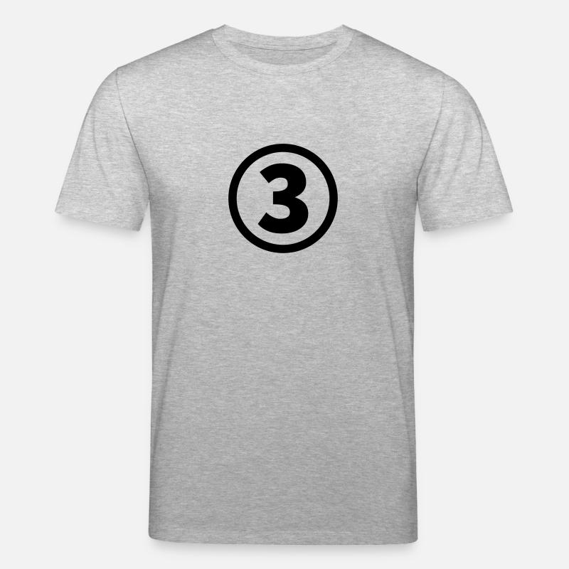 Nummer drei - Stanley/Stella Unisex Bio-T-Shirt CREATOR  - Grau meliert
