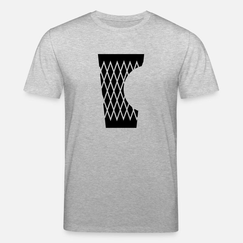 Geripptes mit Biss - Stanley/Stella Unisex Bio-T-Shirt CREATOR  - Grau meliert