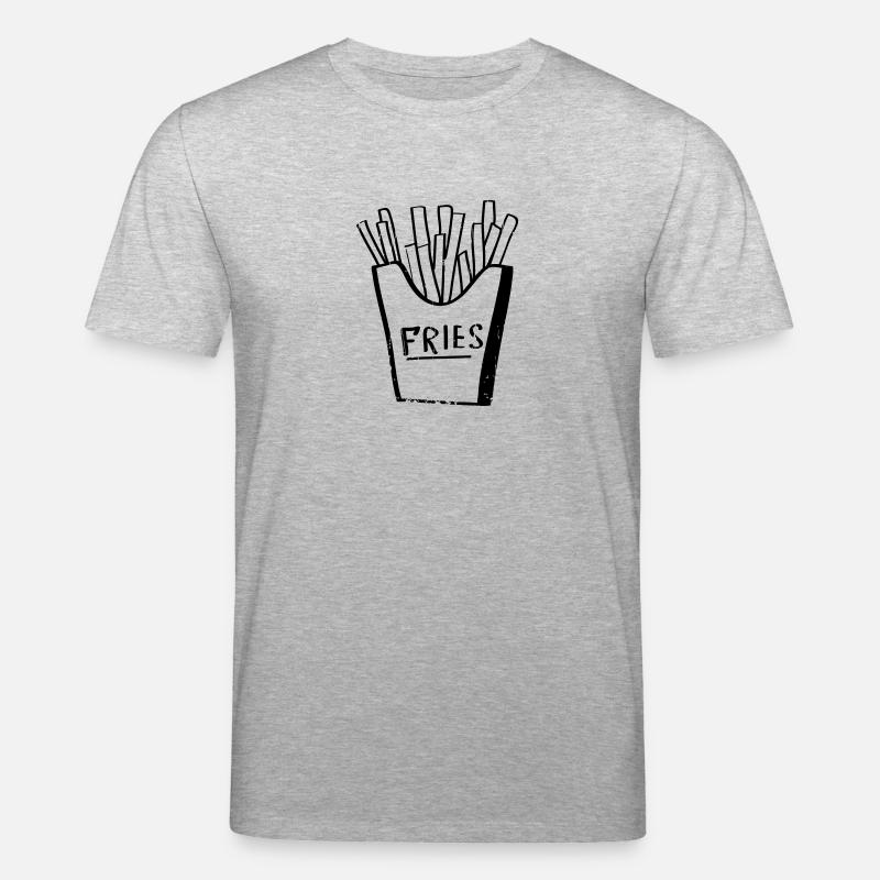 Fries! Frittierte Pommes - Stanley/Stella Unisex Bio-T-Shirt CREATOR - Grau meliert