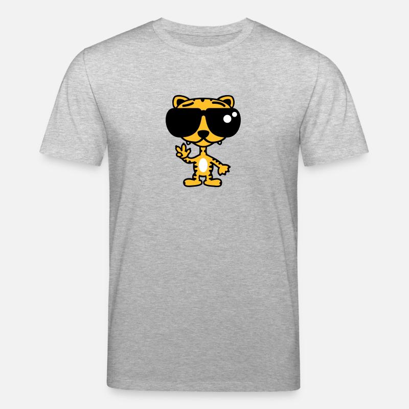 Cooler Lustiger Tiger - Stanley/Stella Unisex Bio-T-Shirt CREATOR  - Grau meliert