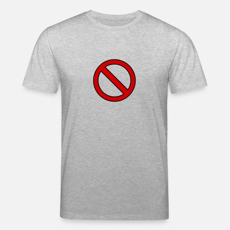 Verboten Schild Geschenk Idee - Stanley/Stella Unisex Bio-T-Shirt CREATOR - Grau meliert
