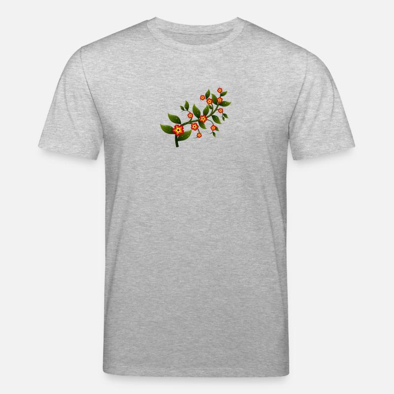 Blumen - Stanley/Stella Unisex Bio-T-Shirt CREATOR - Grau meliert