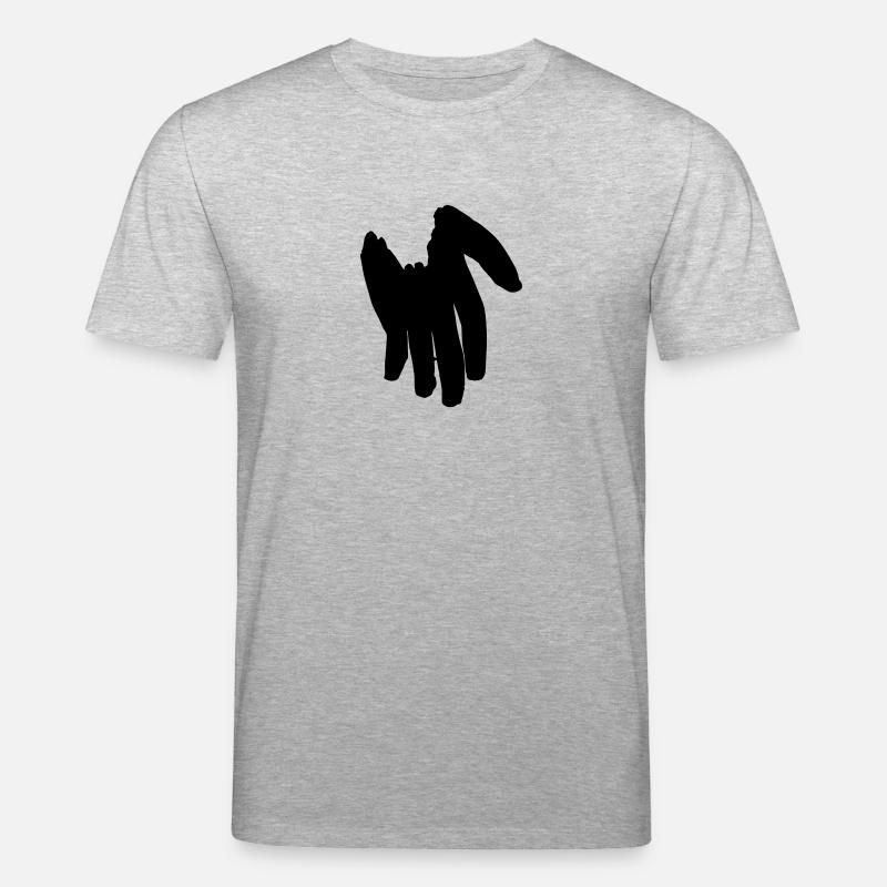 Die schwarze Hand - Stanley/Stella Unisex Bio-T-Shirt CREATOR  - Grau meliert