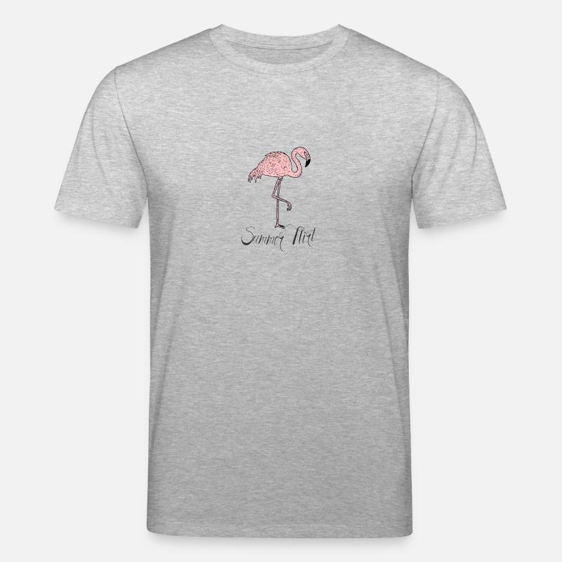 Flamingo - Summer Flirt - Comic - Stanley/Stella Unisex Bio-T-Shirt CREATOR  - Grau meliert