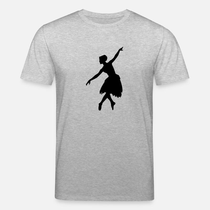 Danseuse de ballet vecteur Silhouette - T-shirt bio CREATOR Stanley/Stella Unisexe - gris chiné