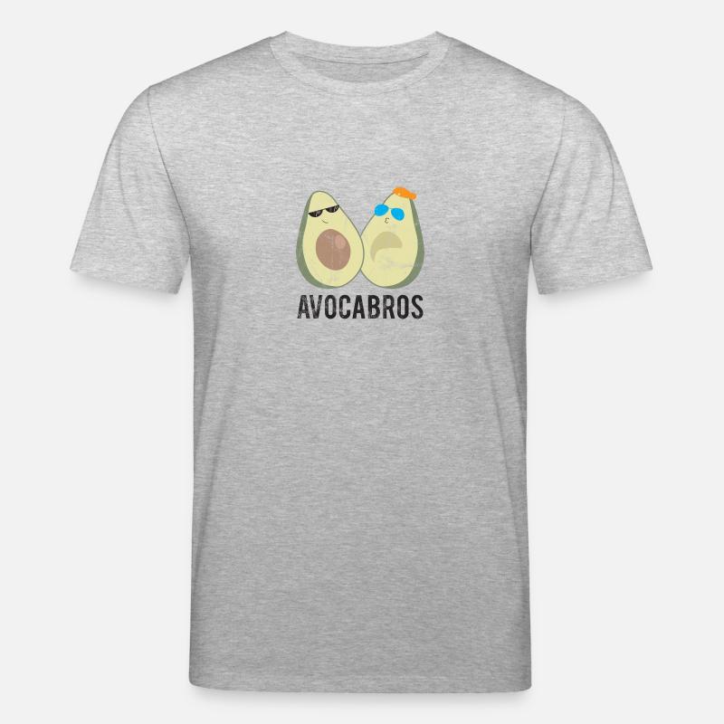 Frucht / Früchte: Avocado - Avocabros - BFF - Stanley/Stella Unisex Bio-T-Shirt CREATOR  - Grau meliert