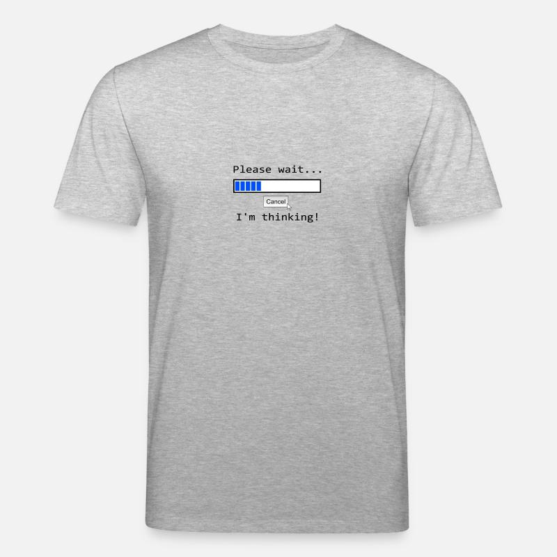 Ich denke nach - Stanley/Stella Unisex Bio-T-Shirt CREATOR - Grau meliert