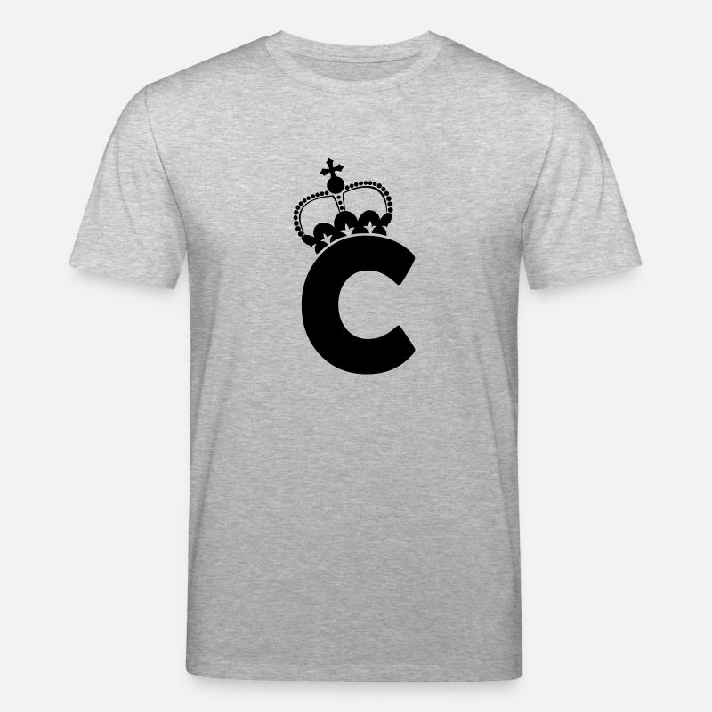 buchstabe_c_001 - T-shirt bio CREATOR Stanley/Stella Unisexe - gris chiné