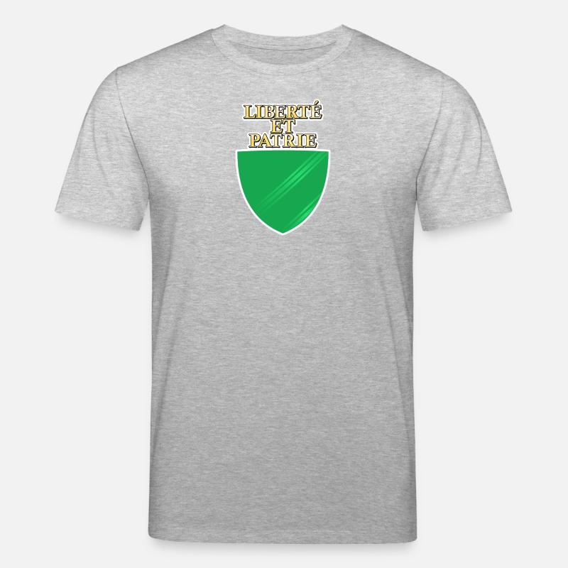 Drapeau de Vaud - T-shirt bio CREATOR Stanley/Stella Unisexe - gris chiné