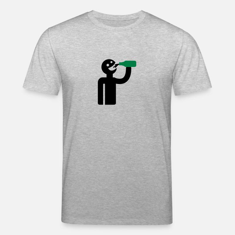 Säufer - Trinker - Stanley/Stella Unisex Bio-T-Shirt CREATOR  - Grau meliert